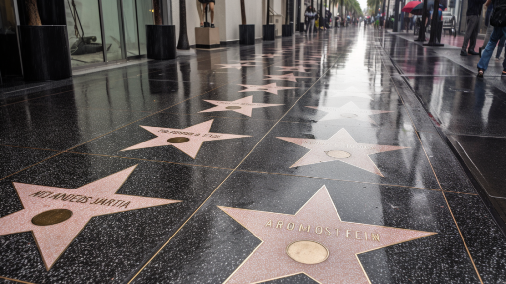 The first stop on my itinerary was the Hollywood Walk of Fame.